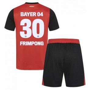 Bayer Leverkusen Jeremie Frimpong #30 Domaci Dres za Dječji 2024-25 Kratak Rukavima (+ kratke hlače)